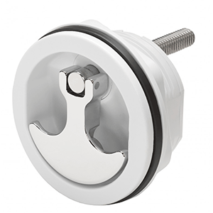 Whitecap-Compression-Handle-CP-Zamac-White-Nylon-No-Lock-Fresh-Water-Use-Only---S-1417WC S-1417WC