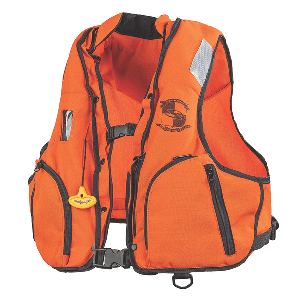 Stearns Manual Inflatable Vest w/Nomex® Fabric - Orange/Black - S/M - 3000002922