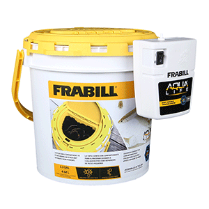 Frabill Dual Fish Bait Bucket w/Clip-On Aerator - 4823