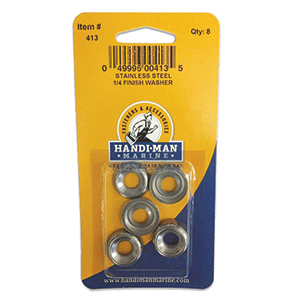 Handi-Man Marine Handi-Man Stainless Steel Finish Washer - 1/4 - 413