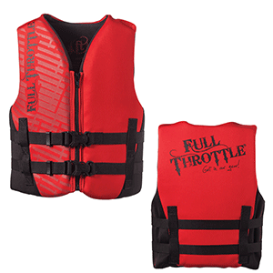 Full Throttle Rapid-Dry Life Vest - Youth 50-90lbs - Red/Black - 142100-100-002-19