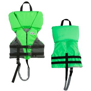 Stearns Heads-Up® Child Nylon Vest Life Jacket - 30-50lbs - Green - 2000032676