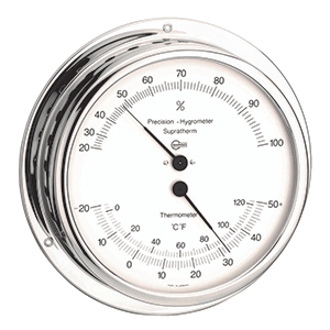 BARIGO Hygro-/Thermometer - Chromed Brass - 930