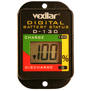 Vexilar Digital Battery Status Gauge - D-130