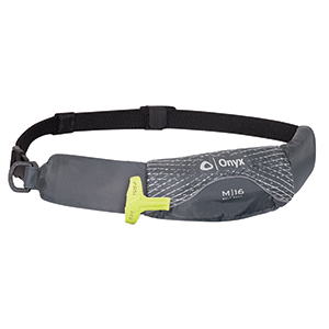 Onyx Outdoor Onyx M-16 Manual Inflatable Belt Pack (PFD) - Grey - 130900-701-004-19