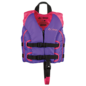 Onyx Outdoor Onyx All Adventure Child Life Jacket - Child 30-50lbs - Purple/Pink - 121000-105-001-15