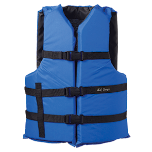 Onyx Outdoor Onyx Nylon General Purpose Life Jacket - Adult Oversize - Blue - 103000-500-005-12