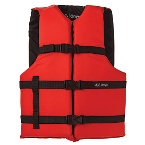 Onyx Outdoor Onyx Nylon General Purpose Life Jacket - Adult Oversize - Red - 103000-100-005-12