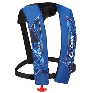 Onyx Outdoor Onyx A/M-24 Automatic/Manual Inflatable Life Jacket (PFD) - Mossy Oak Elements - 132000-855-004-19