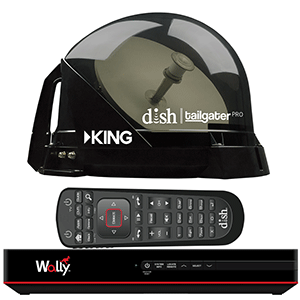 KING DISH® Tailgater® Pro Premium Satellite Portable TV Antenna w/DISH® Wally® HD Receiver - DTP4950
