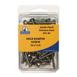 Handi-Man Marine Handi-Man Stainless Steel Dock Bumper Screws 10 x 1-1/4" - Jumbo Pack of 80 - JP2023A