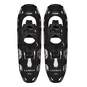 YUKON Carbon SPIN™ Series Snowshoe 8" x 25" - Black/Carbon - 200lbs Weight Capacity - 80-1501