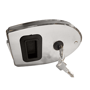 Southco Sliding Action Latch Weatherproof Lock Oval Stainless Steel - MF-02-310-24