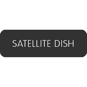 Blue Sea Systems Blue Sea Large Format Label - "Satellite Dish" - 8063-0372