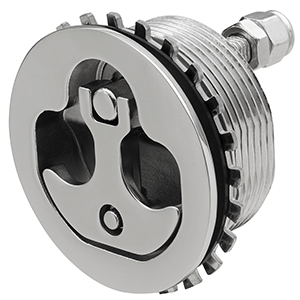 Whitecap Compression Handle Stainless Steel Locking - 1/4 Turn - S-8251C