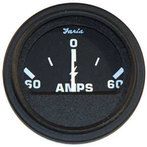 Faria Beede Instruments Faria 2" Heavy-Duty Ammeter (60-0-60) - Black - 23006