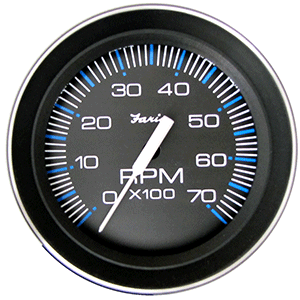 Faria Beede Instruments Faria 4" Tachometer (7000 RPM) (All Outboard) Coral w/Stainless Steel Bezel - 33005