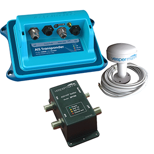 Vesper XB-8000 Class B AIS SP160 Bundle - SP-160 Amplified Splitter, External Alarm & Stainless Cancel Switch Included - XB8000B1