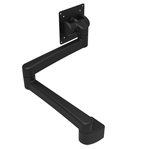 Southco Tilt Head Assembly Tilt & Swivel Double Arm - Wall Mount - Black - AV-D32-46D111-50