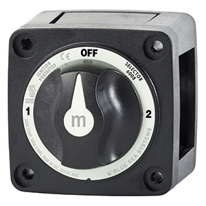 Blue Sea Systems Blue Sea 6008200 m-Series Selector 3 Position Battery Switch - Black
