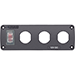 Blue Sea 4367 Water Resistant USB Accessory Panel - 15A Circuit Breaker, 3x Blank Apertures