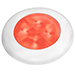 Hella Marine Red LED Round Courtesy Lamp - White Bezel - 24V