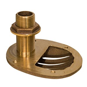GROCO 1/2" Bronze Combo Scoop Thru-Hull w/Nut - STH-500-W