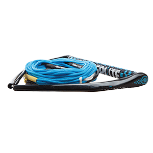 Hyperlite 75' Rope w/Chamois Handle Fuse Mainline Combo - Blue - 5 Section - 15" Handle - 87000112