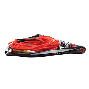Hyperlite 75' Rope w/Chamois Handle Fuse Mainline Combo - Red - 5 Section - 15" Handle - 87000114