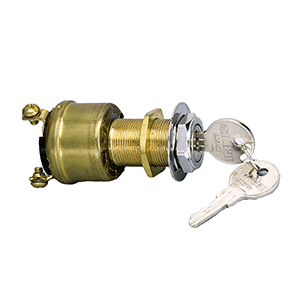 Cole Hersee 3 Position Brass Ignition Switch