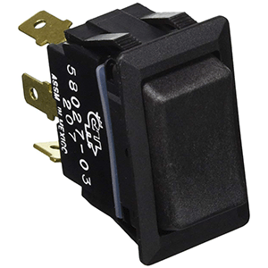 Cole Hersee Sealed Rocker Switch Non-Illuminated SPDT On-Off-On 3 Blade