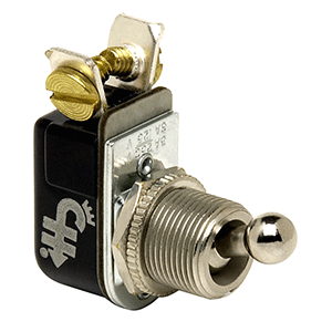 Cole Hersee Light Duty Toggle Switch SPST Off-On 2 Screw - Ball Type Actuator - M-493-BP