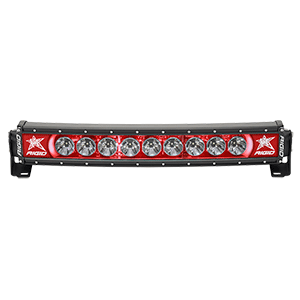 Rigid Industries Radiance+ 20" Curved Red Backlight Black Housing - 32002