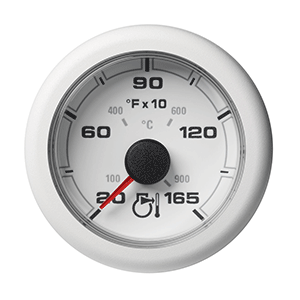 VDO 2-1/6" (52MM) OceanLink Pyrometer 1650° F/900° C - White Dial & Bezel - A2C1349730001