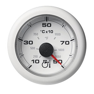 VDO 2-1/16" (52mm) OceanLink Pyrometer 900° C/1650° F - White Dial & Bezel - A2C1349710001