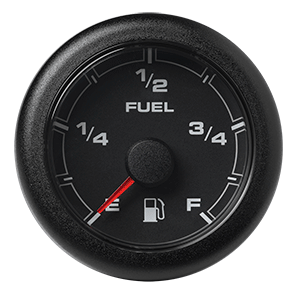 VDO 2-1/6" (52mm) OceanLink Fuel Level Empty – Full Black Dial & Bezel - A2C1065930001