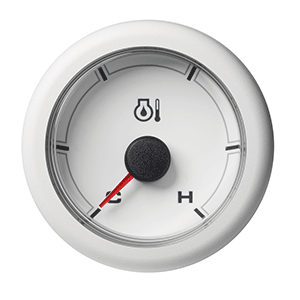 VDO 2-1/16" (52mm) OceanLink Engine Oil Temperature Cold / Hot (300 °F) - White Dial & Bezel - A2C1065880001