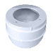 EDSON MOLDED COMPASS CYLINDER WHITE Part Number: 856WH-345