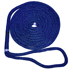 New England Ropes 1/2" X 35' Nylon Double Braid Dock Line - Blue w/Tracer - C5053-16-00035