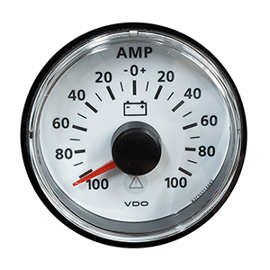 VDO ViewLine Ivory 100A Ammeter - Includes Required Shunt - Bezel NOT Included - A2C53210974-K