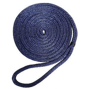 Robline Premium Nylon Double Braid Dock Line - 5/8&quot; x 35&#39; - Navy Blue CD-76879