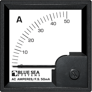 Blue Sea Systems Blue Sea 1058 AC DIN Ammeter - 0 to 50A w/Coil