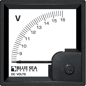 Blue Sea Systems Blue Sea 1050 DC DIN Voltmeter 8 to 16V DC
