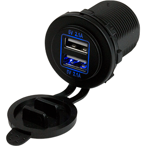 Sea-Dog Dual USB Power Socket - 426515-1