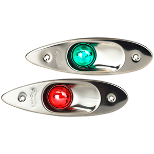 Sea-Dog Stainless Steel Flush Mount LED Side Lights - 400080-1