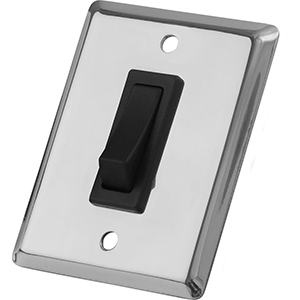 Sea-Dog Single Gang Wall Switch - Stainless Steel - 403010-1