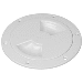 Sea-Dog Quarter-Turn Smooth Deck Plate w/Internal Collar - White - 6