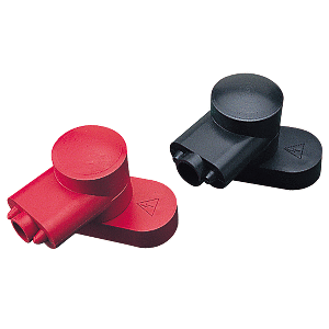 Sea-Dog Rotating Battery Terminal Covers - Red/Black - 1/2" - 415140-1