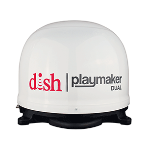 Winegard DISH Playmaker Dual Gen2 Portable Satellite TV Antenna - White Dome - PL-8000