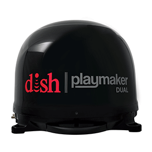 Winegard DISH Playmaker Dual Gen 2, Portable Satellite TV Antenna - Black Dome - PL-8035